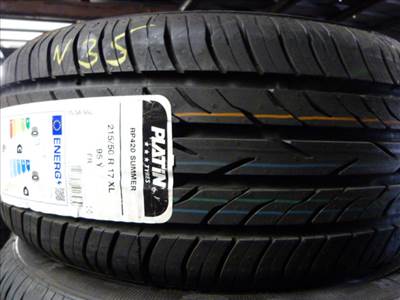 4db Platin 215/5017" új nyári gumi eladó.