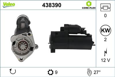 önindító VALEO 438390 for AUDI, SEAT, SKODA