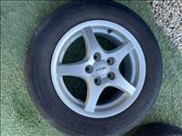  5x112 lyukosztású 15" használt Rial alufelni, rajta 195/65 használt nyári gumi gumi 