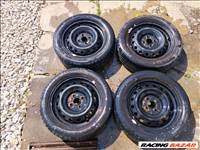  TOYOTA 15" használt lemezfelni, rajta 185/55 használt Continental nyári gumi gumi 
