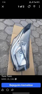 Renault Trafic III Trafic Vivaro 3 első fényszóró  260105469r 1ee011410