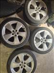  5x100 lyukosztású 17" használt alufelni, rajta 195/60 használt nyári gumi gumi 