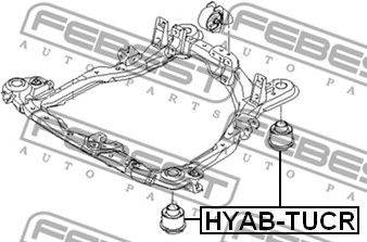 FEBEST HYAB-TUCR - csapágy, tengelytest HYUNDAI HYUNDAI (BEIJING) KIA KIA (DYK)