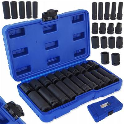 Erősített Dugókulcs készlet 20 részes 1/2" fél colos