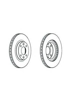 FERODO DDF2327C - féktárcsa DACIA LADA RENAULT SMART