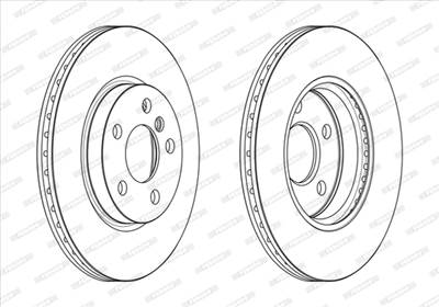 FERODO DDF2613C - féktárcsa BMW MINI