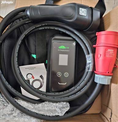 Eladó új 7m Wi-Fi EV töltő Type 2 3 fázis (11KW) 6-16A +táska és fali konzol 