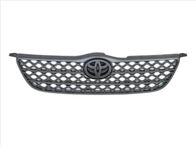 Toyota Corolla 2002.01.01-2007.01.31 utángyártott új hűtődíszrács, alapozott/fekete (4 ajtós+Kombi) 9097502042