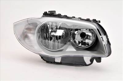 BMW 1 (E87) 2004.01.01-2007.03.31 utángyártott új jobb első fényszóró 2H7 króm házas (motoros) DEPO 63126924486