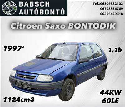Citroën Saxo 26.111 bontott alkatrészei
