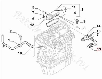 Kartergázcső -  - 5802379317 -  - FIAT eredeti Eredeti új 5802379317