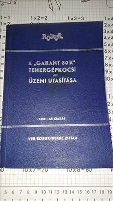 Robur ,Garant 30K szerelési könyv 