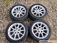  5x100 lyukosztású 15" használt Ats alufelni, rajta 195/50 kopott Toyo Tires nyári gumi gumi 