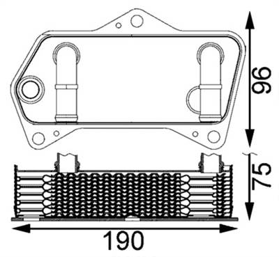 MAHLE CLC 202 000S - olajhűtő, automata váltó AUDI SEAT SKODA SKODA (SVW ) VW