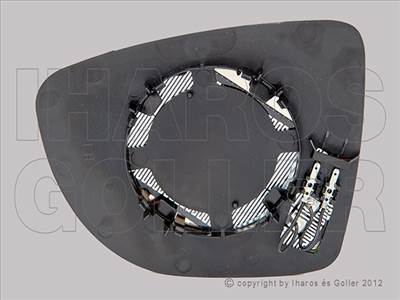 Renault Captur 2013-2016 - Tükörlap cserélhető jobb, domb., fűth.