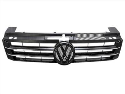 Volkswagen Sharan 2010-2015 utángyártott új hűtődíszrács feketére festett, króm díszléccel 7n0853651f