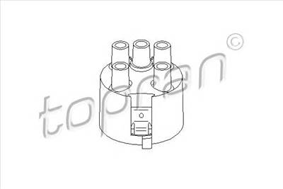 TOPRAN 100 980 - gyújtáselosztó fedél AUDI SEAT VW