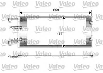 VALEO 817645 - klíma kondenzátor NISSAN OPEL RENAULT VAUXHALL