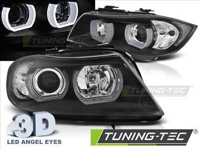 BMW E90/E91 Első Lámpa, U-Type Angel Eyes, 3-as Sz