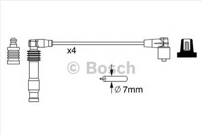 BOSCH 0 986 357 228 - gyújtókábel szett OPEL VAUXHALL