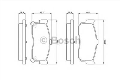 BOSCH 0 986 461 144 - fékbetét NISSAN