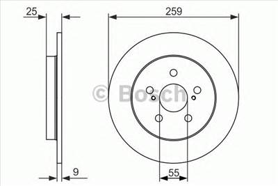 BOSCH 0 986 479 721 - féktárcsa LEXUS SUBARU TOYOTA