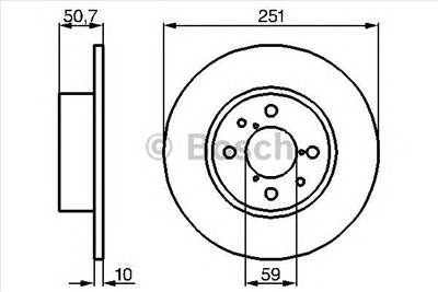 BOSCH 0 986 479 B26 - féktárcsa ALFA ROMEO FIAT LANCIA