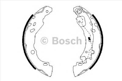 BOSCH 0 986 487 690 - fékpofakészlet CITROËN LANCIA PEUGEOT