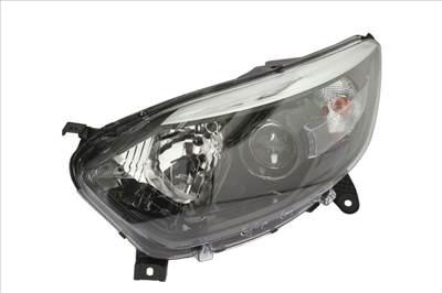 Renault Captur 2013.06.01-2016.08.30 utángyártott új bal első fényszóró H1/H1 fekete h. (motorral) DEPO 260622723r