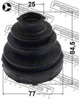 FEBEST 0715-JB416XT - féltengely gumiharang SUZUKI