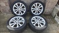 Mazda 5x114.3 lyukosztású 17" alufelni garnitúra, 205/50 újszerű Kumho nyári gumi