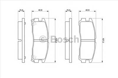 BOSCH 0 986 461 145 - fékbetét CHRYSLER MITSUBISHI PROTON