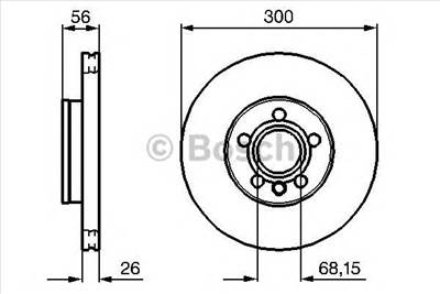BOSCH 0 986 479 037 - féktárcsa FORD SEAT VW