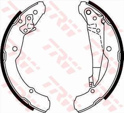 fékpofakészlet TRW GS8639 for VW, SEAT, SKODA, BRILLIANCE, …
