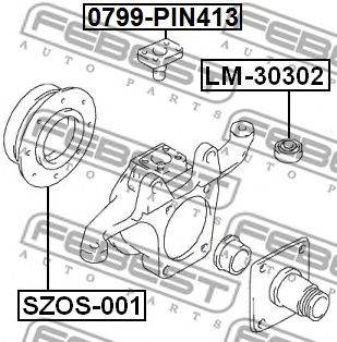 FEBEST SZOS-001 - tengelycsonk javítókészlet MARUTI MARUTI SUZUKI SANTANA SUZUKI SUZUKI (CHANGAN) SU