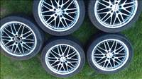  5x112 osztású 8J 18" használt alufelni nyári gumival Mercedes Audi Vw Skoda Seat BMW