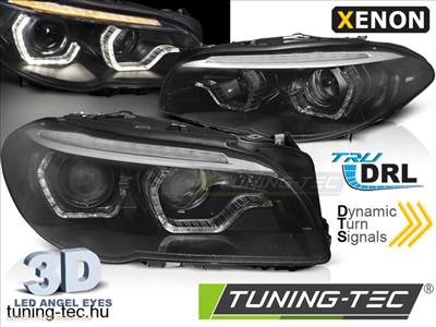 BMW F10/F11 10-13 AE LED BLACK SEQ DRL XENON Tunin