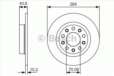 BOSCH 0 986 479 C41 - féktárcsa ALFA ROMEO