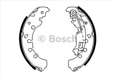 BOSCH 0 986 487 702 - fékpofakészlet CITROËN FIAT LANCIA OPEL PEUGEOT VAUXHALL