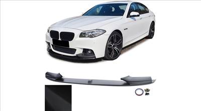 BMW F10 M-packet Performance stílusú utángyártott matt fekete műanyag 2részes koptató lippe