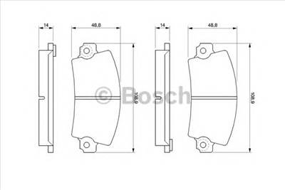 BOSCH 0 986 461 396 - fékbetét CITROËN DACIA PEUGEOT RENAULT