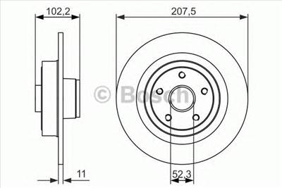 BOSCH 0 986 479 724 - féktárcsa RENAULT