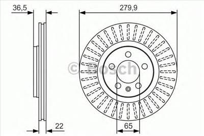 BOSCH 0 986 479 R68 - féktárcsa AUDI SEAT SKODA VW