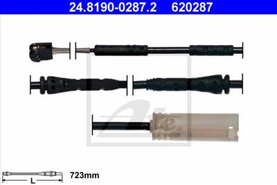 ATE 24.8190-0287.2 - fékbetét kopásjelző BMW