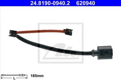 ATE 24.8190-0940.2 - fékbetét kopásjelző PORSCHE