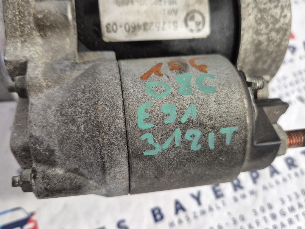 BMW E81 E82 E87 E88 E90 E91 E92 E93 E60 E84 E83 E85 X1 X3 Z4 benzines N45 N46 indítómotor indító motor önindító 5. kép