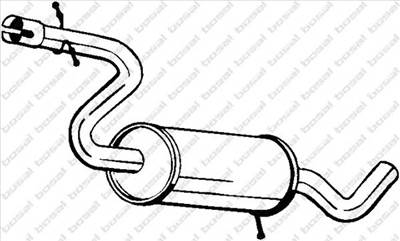 BOSAL 227-045 - középső kipufogó dob SEAT