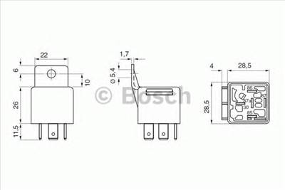 BOSCH 0 332 019 150 - relé AUTOBIANCHI BMW DAF FIAT LAMBORGHINI RENAULT VW