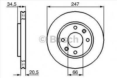 BOSCH 0 986 479 B32 - féktárcsa CITROËN LIFAN PEUGEOT