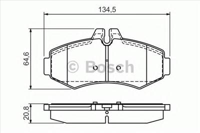 BOSCH 0 986 494 013 - fékbetét MERCEDES-BENZ
